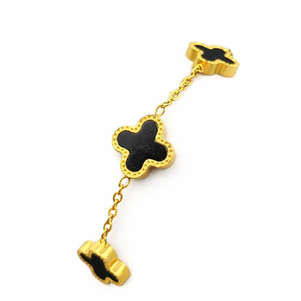 Black Clover Chain Bracelet