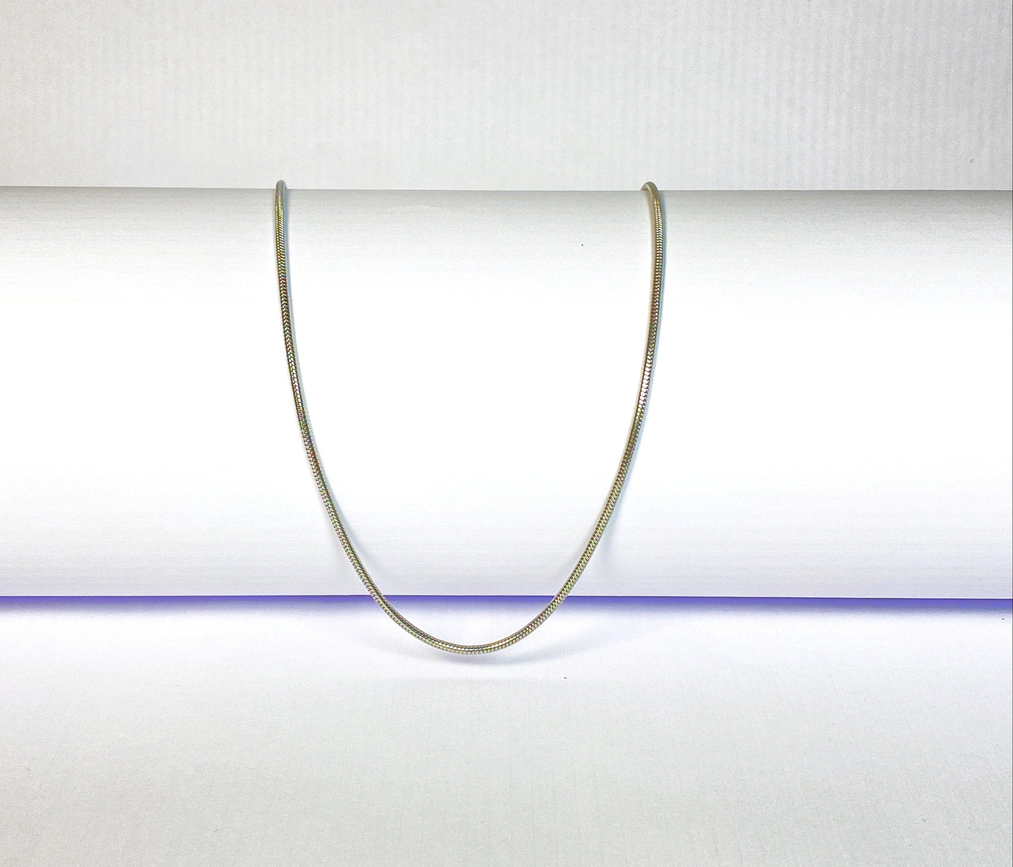 Classic Silver Snake Chain Necklace