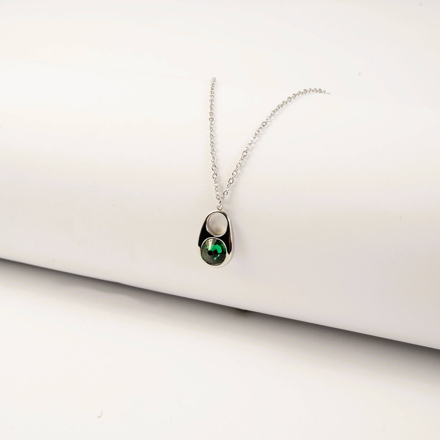 Green Gemstone Pendant Necklace