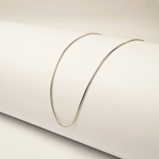 Classic Silver Snake Chain Necklace