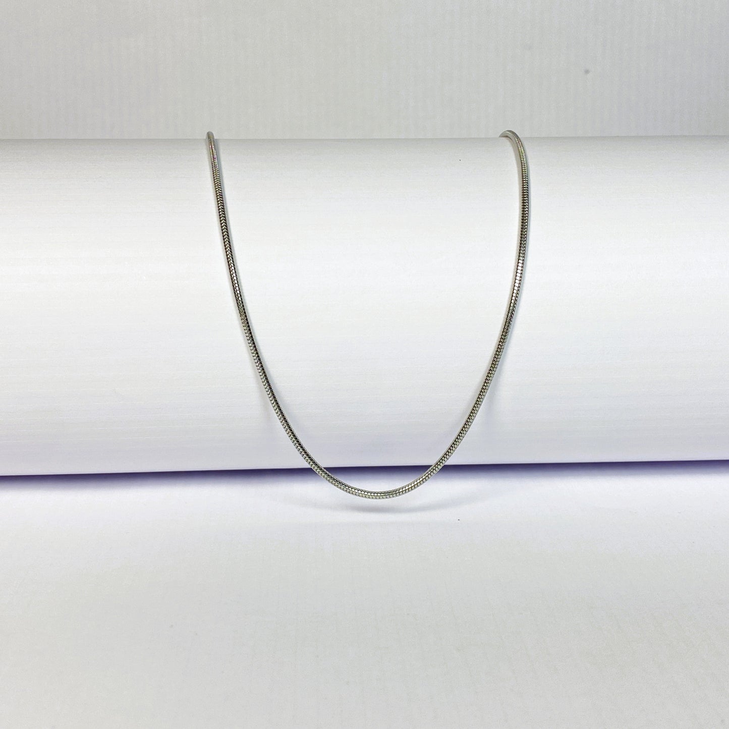 Classic Silver Snake Chain Necklace