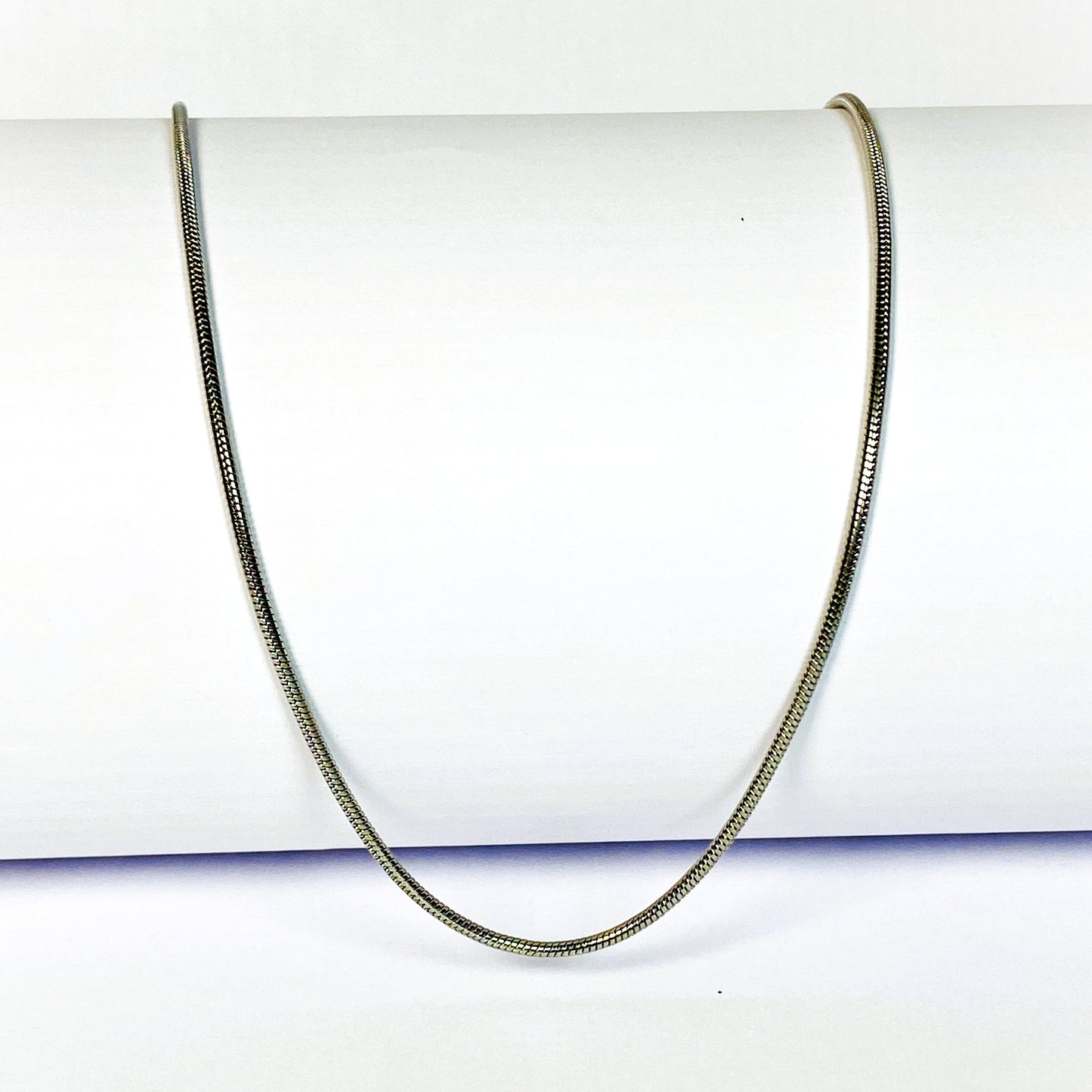 Classic Silver Snake Chain Necklace