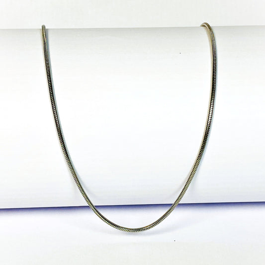 Classic Silver Snake Chain Necklace
