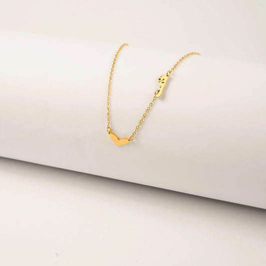Minimalist Heart Pendant Necklace